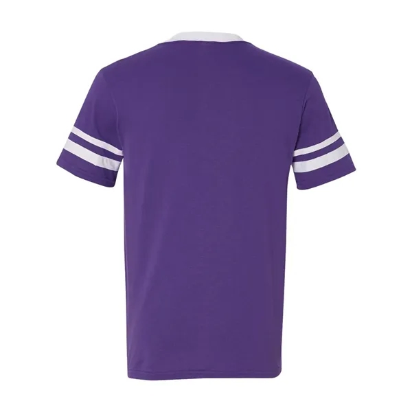 Augusta Sportswear V-Neck Jersey with Striped Sleeves - Augusta Sportswear V-Neck Jersey with Striped Sleeves - Image 50 of 72