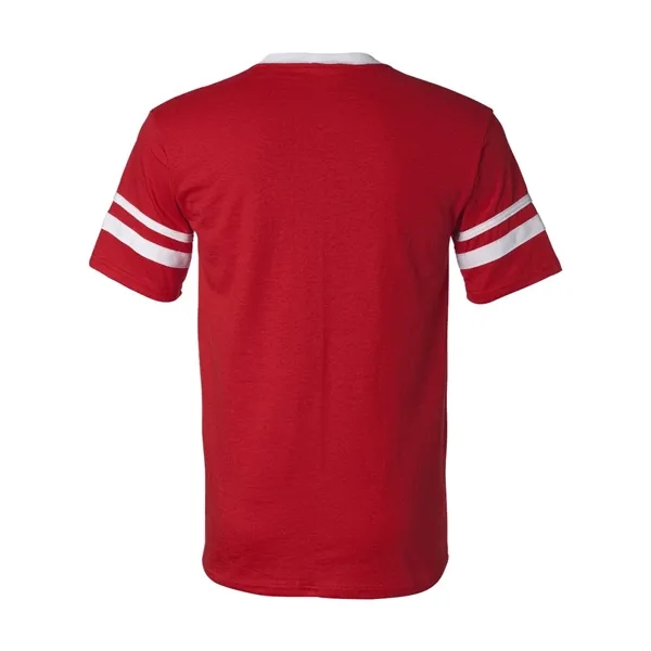Augusta Sportswear V-Neck Jersey with Striped Sleeves - Augusta Sportswear V-Neck Jersey with Striped Sleeves - Image 58 of 72