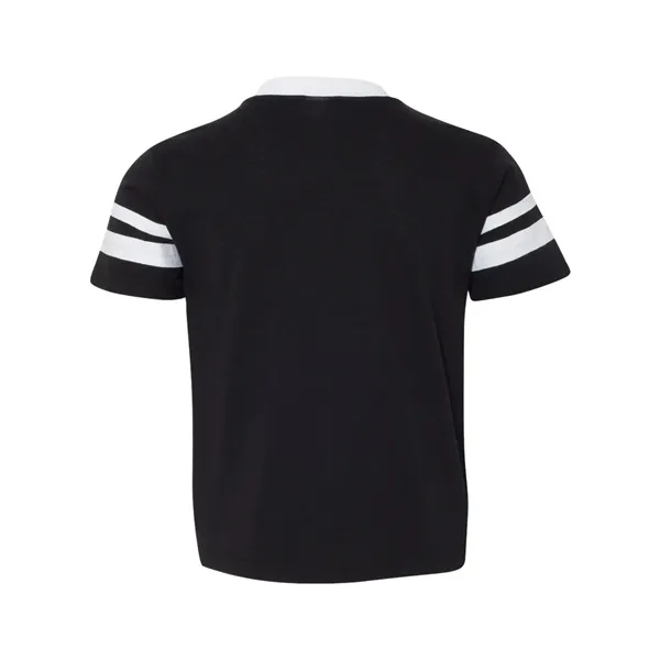 Augusta Sportswear Youth V-Neck Jersey with Striped Sleeves - Augusta Sportswear Youth V-Neck Jersey with Striped Sleeves - Image 2 of 25