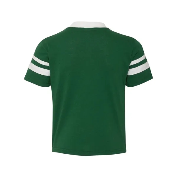 Augusta Sportswear Youth V-Neck Jersey with Striped Sleeves - Augusta Sportswear Youth V-Neck Jersey with Striped Sleeves - Image 4 of 25