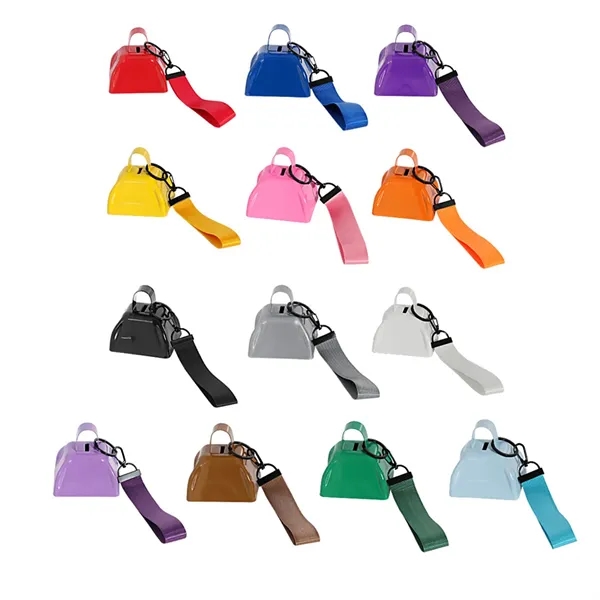 Mini Promotional Cowbell with Strap - Mini Promotional Cowbell with Strap - Image 2 of 5