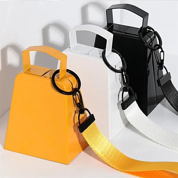 Mini Promotional Cowbell with Strap - Mini Promotional Cowbell with Strap - Image 5 of 5