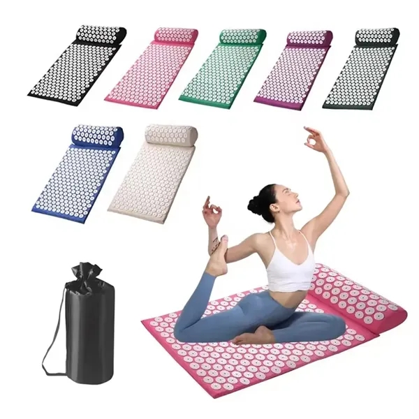 Acupressure Mat and Pillow Massage Set - Acupressure Mat and Pillow Massage Set - Image 0 of 3