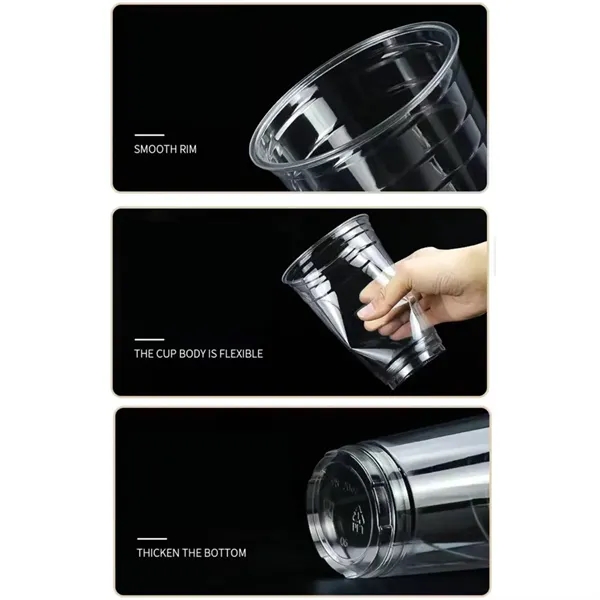 14 oz party iced coffee cold beverage pet clear plastic cups - 14 oz party iced coffee cold beverage pet clear plastic cups - Image 2 of 4