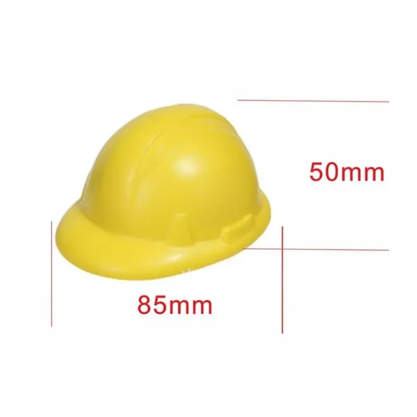 Hard Hat Shaped PU Stress Reliever with Custom Logo - Hard Hat Shaped PU Stress Reliever with Custom Logo - Image 1 of 4