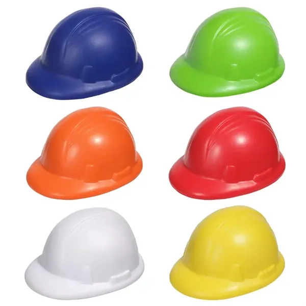 Hard Hat Shaped PU Stress Reliever with Custom Logo - Hard Hat Shaped PU Stress Reliever with Custom Logo - Image 2 of 4