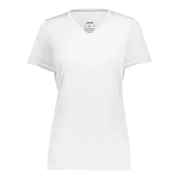 Augusta Sportswear Women's Super Soft-Spun Poly V-Neck T-... - Augusta Sportswear Women's Super Soft-Spun Poly V-Neck T-... - Image 9 of 10