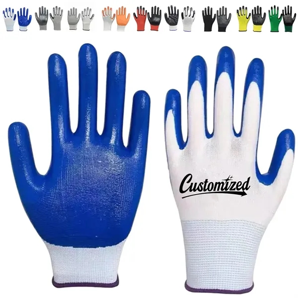 Construction Nitrile Coated Labor Protection Work Gloves - Construction Nitrile Coated Labor Protection Work Gloves - Image 0 of 6