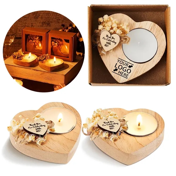 Rustic Wood Wedding Candle - Rustic Wood Wedding Candle - Image 0 of 1