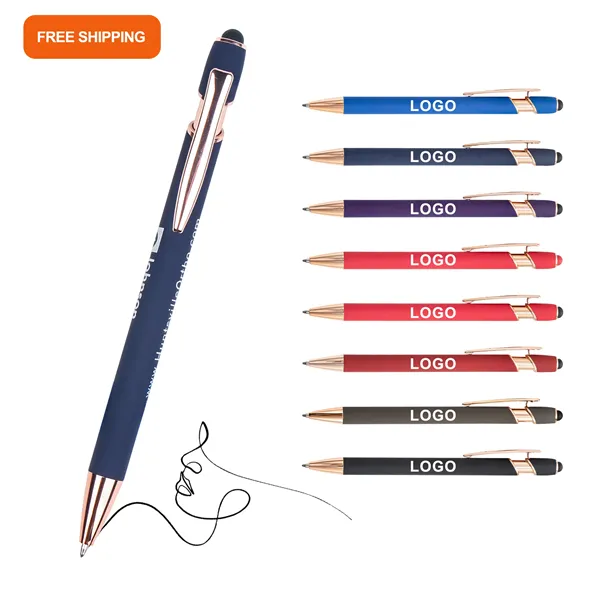 Rose Gold Stylus Pen Custom Logo for Corporate Gifts - Rose Gold Stylus Pen Custom Logo for Corporate Gifts - Image 0 of 6