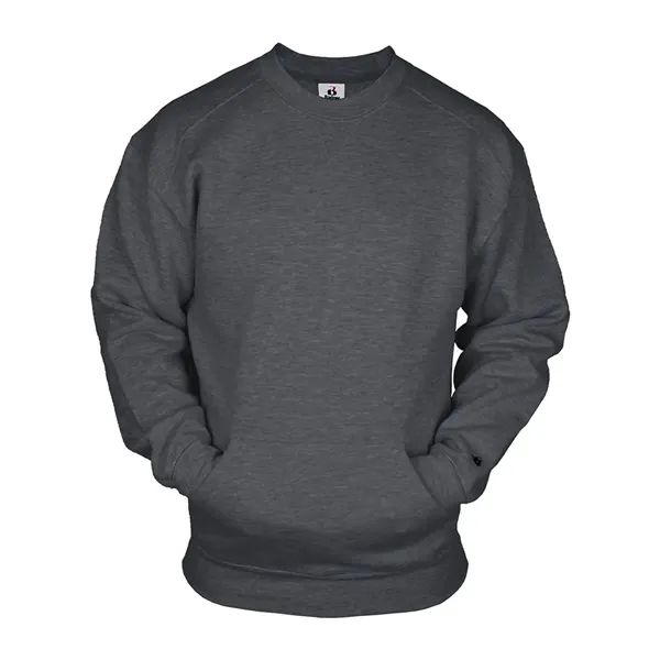 Badger Unisex Pocket Crewneck Sweatshirt