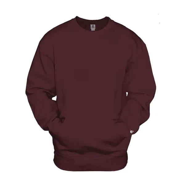 Badger Unisex Pocket Crewneck Sweatshirt