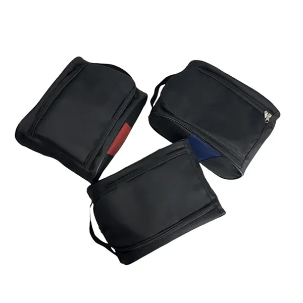 Golf Zippered Breathable Shoe Bag With Buckle Handle - Golf Zippered Breathable Shoe Bag With Buckle Handle - Image 2 of 4