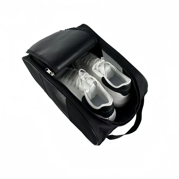 Golf Zippered Breathable Shoe Bag With Buckle Handle - Golf Zippered Breathable Shoe Bag With Buckle Handle - Image 3 of 4