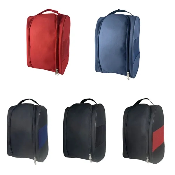 Golf Zippered Breathable Shoe Bag With Buckle Handle - Golf Zippered Breathable Shoe Bag With Buckle Handle - Image 4 of 4