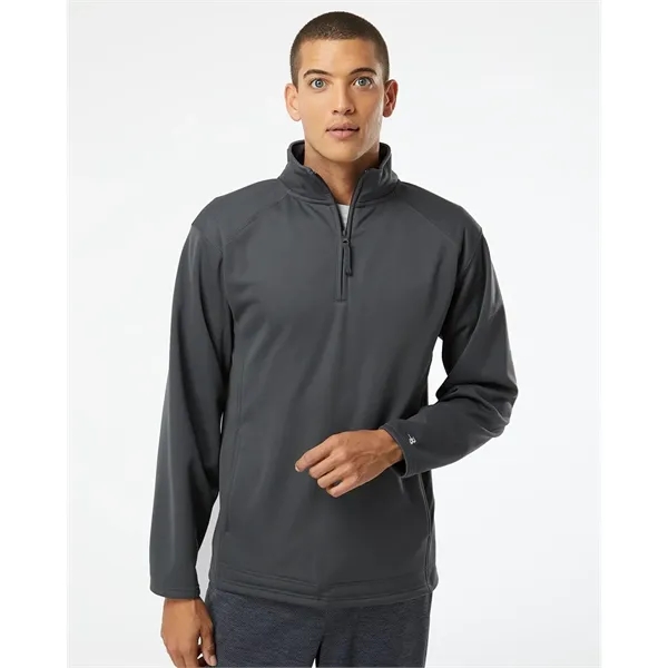 Badger Men's Performance Fleece Quarter-Zip Pullover - Badger Men's Performance Fleece Quarter-Zip Pullover - Image 0 of 34
