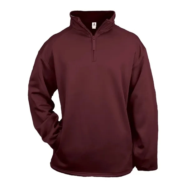 Badger Men's Performance Fleece Quarter-Zip Pullover - Badger Men's Performance Fleece Quarter-Zip Pullover - Image 12 of 34
