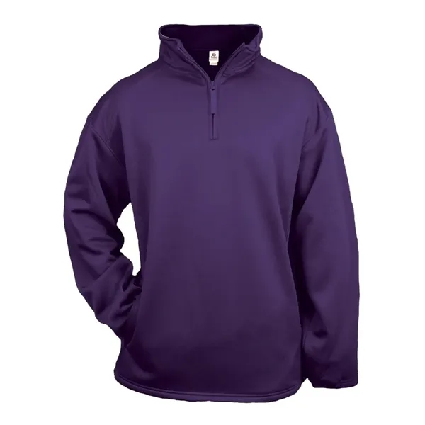 Badger Men's Performance Fleece Quarter-Zip Pullover - Badger Men's Performance Fleece Quarter-Zip Pullover - Image 18 of 34