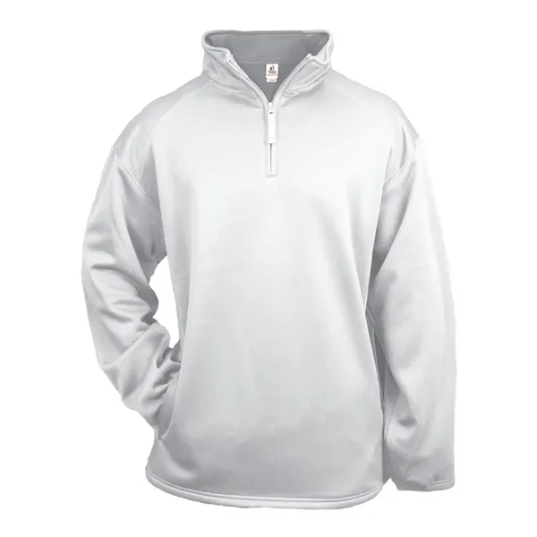 Badger Men's Performance Fleece Quarter-Zip Pullover - Badger Men's Performance Fleece Quarter-Zip Pullover - Image 32 of 34