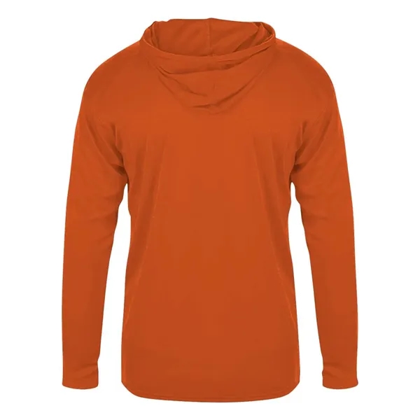 Badger Youth B-Core Long Sleeve Hooded T-Shirt - Badger Youth B-Core Long Sleeve Hooded T-Shirt - Image 4 of 34