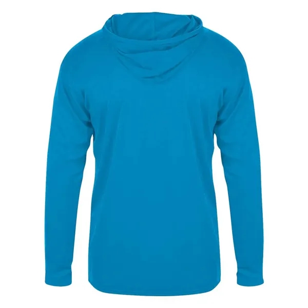 Badger Youth B-Core Long Sleeve Hooded T-Shirt - Badger Youth B-Core Long Sleeve Hooded T-Shirt - Image 6 of 34