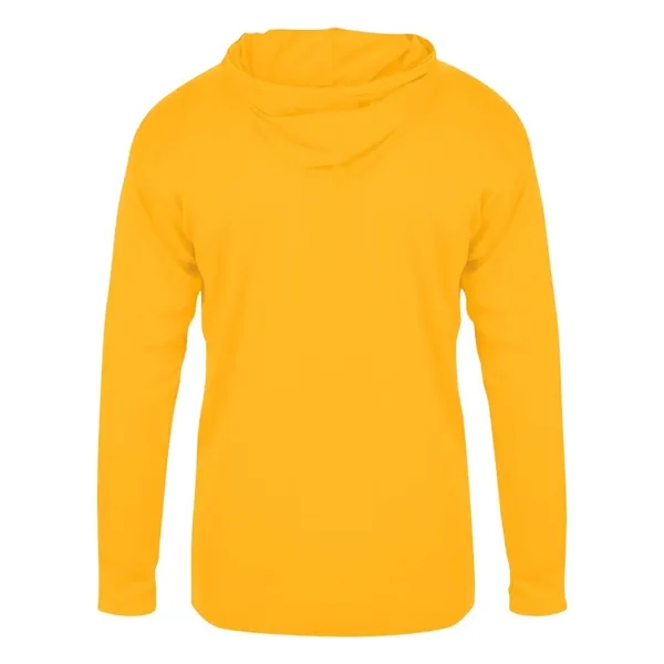 Badger Youth B-Core Long Sleeve Hooded T-Shirt - Badger Youth B-Core Long Sleeve Hooded T-Shirt - Image 10 of 34