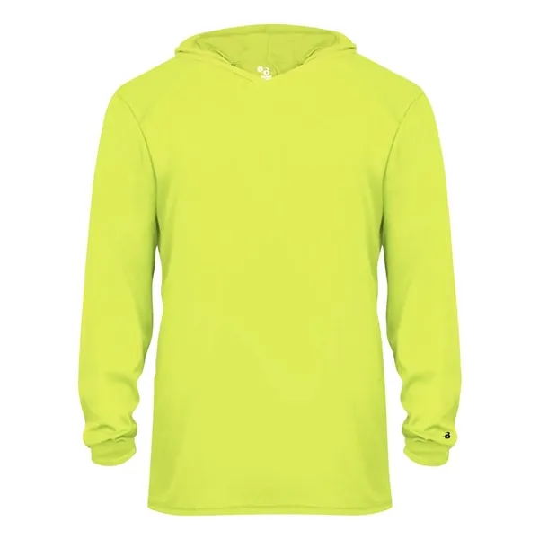 Badger Youth B-Core Long Sleeve Hooded T-Shirt - Badger Youth B-Core Long Sleeve Hooded T-Shirt - Image 25 of 34