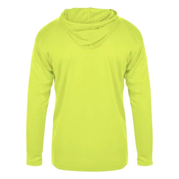 Badger Youth B-Core Long Sleeve Hooded T-Shirt - Badger Youth B-Core Long Sleeve Hooded T-Shirt - Image 26 of 34