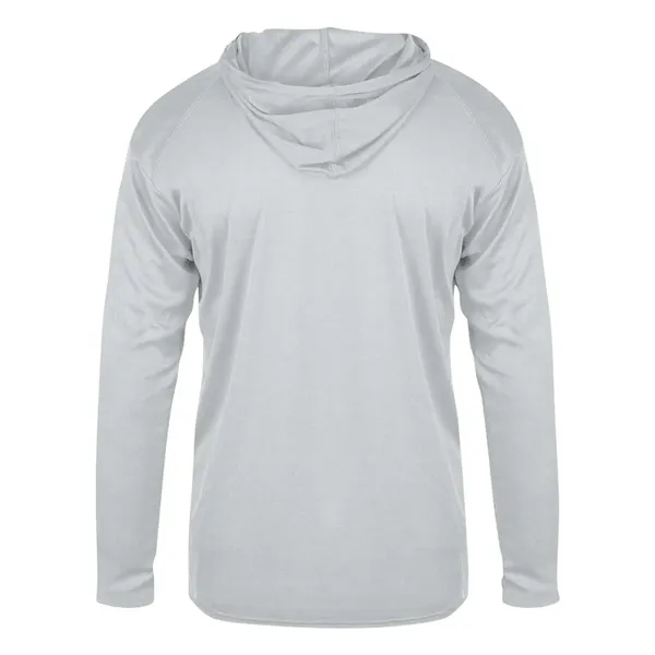 Badger Youth B-Core Long Sleeve Hooded T-Shirt - Badger Youth B-Core Long Sleeve Hooded T-Shirt - Image 30 of 34