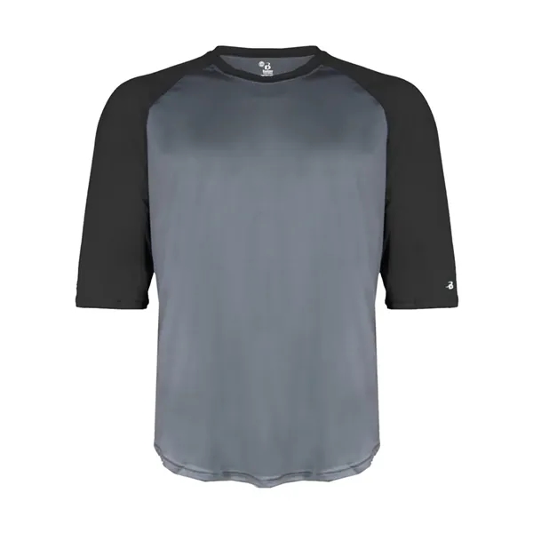 Badger Youth B-Core Three-Quarter Sleeve Baseball T-Shirt - Badger Youth B-Core Three-Quarter Sleeve Baseball T-Shirt - Image 1 of 39