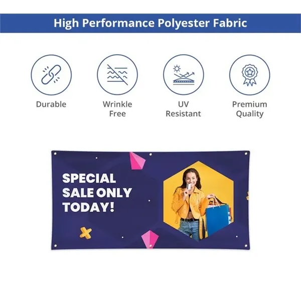 Custom Vinyl Banner - Single Sided Only (1Ft x 1Ft) - Custom Vinyl Banner - Single Sided Only (1Ft x 1Ft) - Image 2 of 4