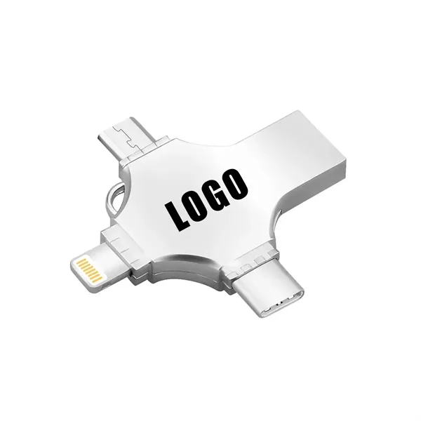 4-in-1 Dual Use High-Capacity USB Drive - 4-in-1 Dual Use High-Capacity USB Drive - Image 0 of 1