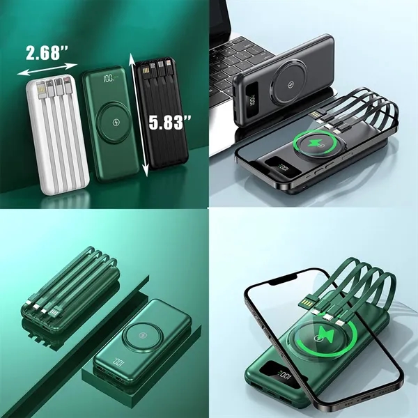 High-Capacity Magnetic Wireless Digital Power Bank - High-Capacity Magnetic Wireless Digital Power Bank - Image 1 of 1