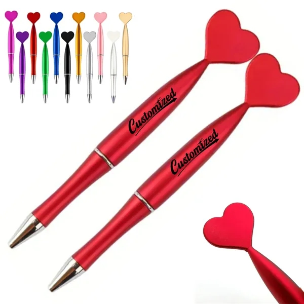 Heart Shaped Ballpoint Pen in Assorted Colors - Heart Shaped Ballpoint Pen in Assorted Colors - Image 0 of 7