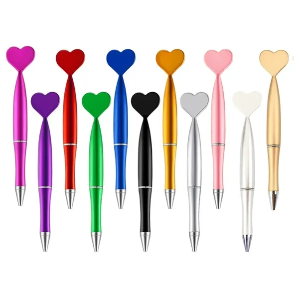 Heart Shaped Ballpoint Pen in Assorted Colors - Heart Shaped Ballpoint Pen in Assorted Colors - Image 2 of 7