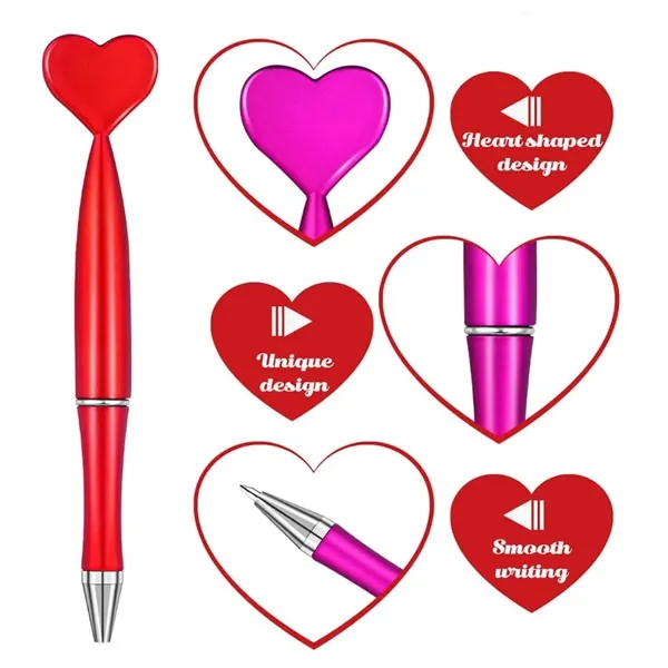 Heart Shaped Ballpoint Pen in Assorted Colors - Heart Shaped Ballpoint Pen in Assorted Colors - Image 3 of 7