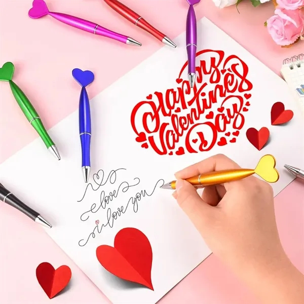 Heart Shaped Ballpoint Pen in Assorted Colors - Heart Shaped Ballpoint Pen in Assorted Colors - Image 6 of 7
