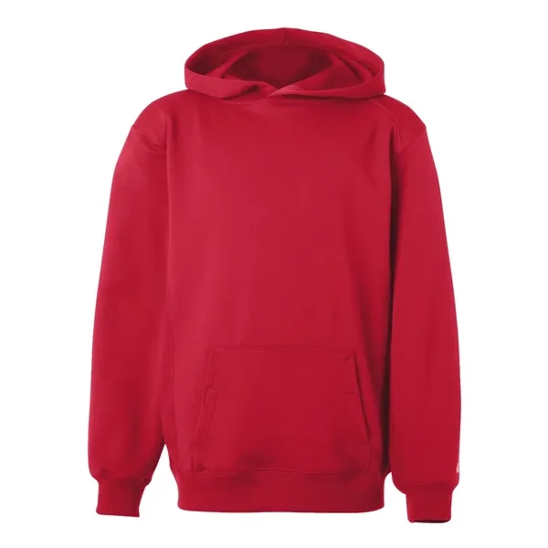 Badger Youth Performance Fleece Hooded Sweatshirt - Badger Youth Performance Fleece Hooded Sweatshirt - Image 15 of 32