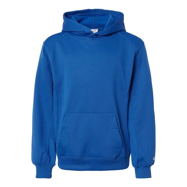Badger Youth Performance Fleece Hooded Sweatshirt - Badger Youth Performance Fleece Hooded Sweatshirt - Image 19 of 32