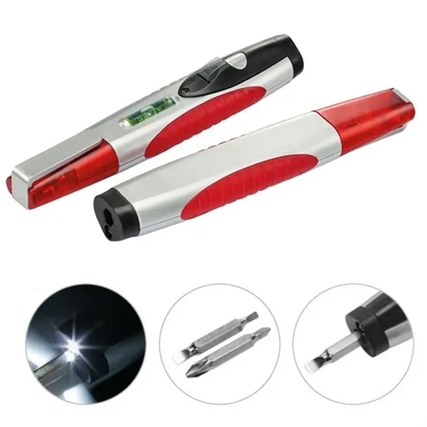 Multi Tool LED Pen with Interchangeable Screwdriver Bits - Multi Tool LED Pen with Interchangeable Screwdriver Bits - Image 3 of 4