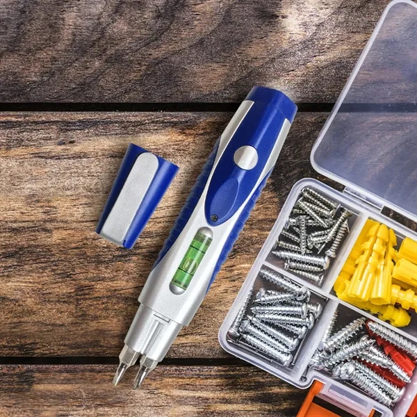 Multi Tool LED Pen with Interchangeable Screwdriver Bits - Multi Tool LED Pen with Interchangeable Screwdriver Bits - Image 4 of 4