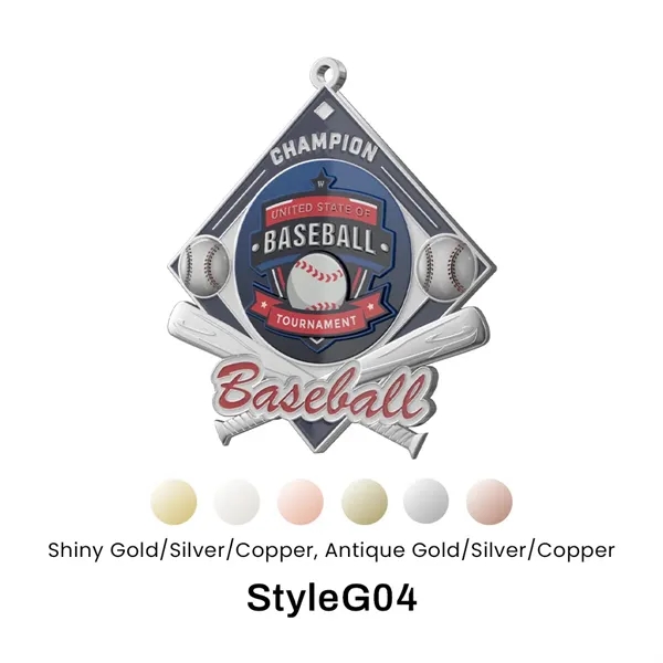 UV Printed Baseball Medals - UV Printed Baseball Medals - Image 7 of 8