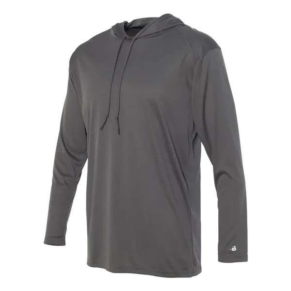 Badger Unisex B-Core Hooded Long Sleeve T-Shirt - Badger Unisex B-Core Hooded Long Sleeve T-Shirt - Image 7 of 31