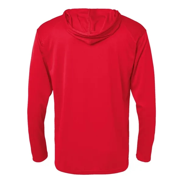 Badger Unisex B-Core Hooded Long Sleeve T-Shirt - Badger Unisex B-Core Hooded Long Sleeve T-Shirt - Image 14 of 31
