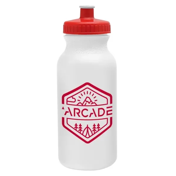 Circuit 20oz Bike Bottle - White w/Push-Pull Lid - Circuit 20oz Bike Bottle - White w/Push-Pull Lid - Image 4 of 13
