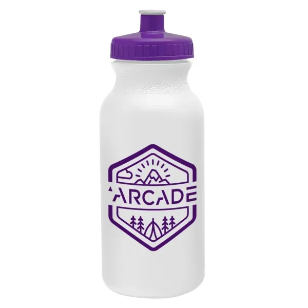 Circuit 20oz Bike Bottle - White w/Push-Pull Lid - Circuit 20oz Bike Bottle - White w/Push-Pull Lid - Image 6 of 13