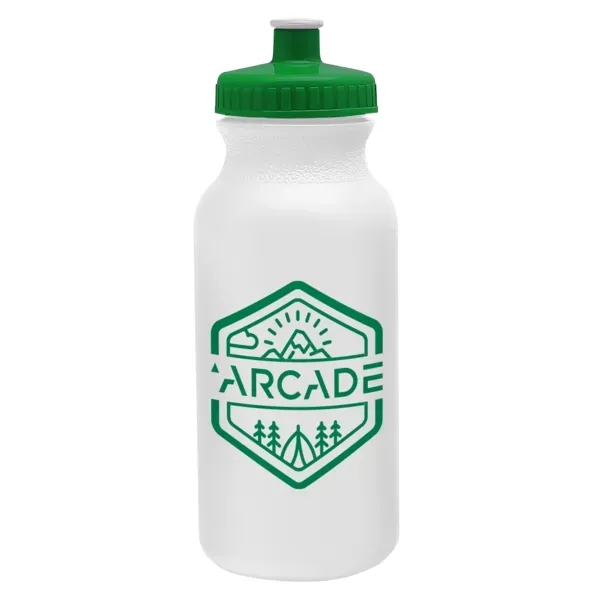 Circuit 20oz Bike Bottle - White w/Push-Pull Lid - Circuit 20oz Bike Bottle - White w/Push-Pull Lid - Image 11 of 13