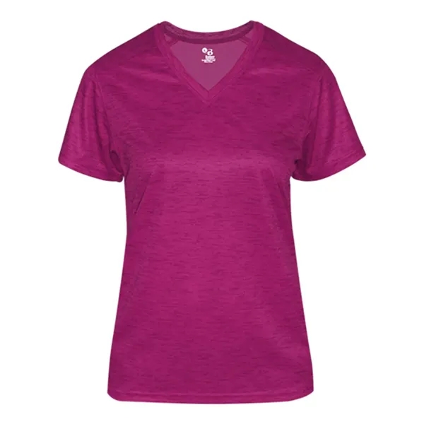 Badger Women's Tonal Blend V-Neck T-Shirt - Badger Women's Tonal Blend V-Neck T-Shirt - Image 6 of 15