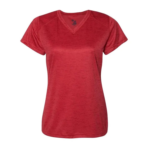 Badger Women's Tonal Blend V-Neck T-Shirt - Badger Women's Tonal Blend V-Neck T-Shirt - Image 10 of 15