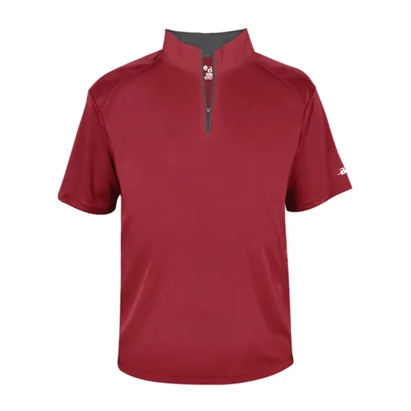 Badger Men's B-Core Short Sleeve Quarter-Zip - Badger Men's B-Core Short Sleeve Quarter-Zip - Image 13 of 17